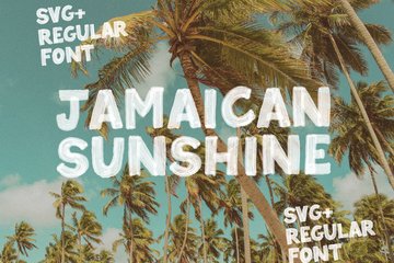 Jamaican Sunshine SVG and Regular Fonts main product image by Nicky Laatz
