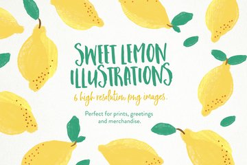 Sweet Lemon Illustrations & Pattern main product image by Nicky Laatz