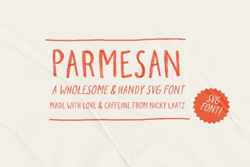 Parmesan SVG & Regular Fonts main product image by Nicky Laatz