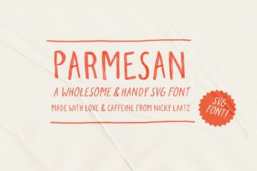 Parmesan SVG & Regular Fonts main product image by Nicky Laatz