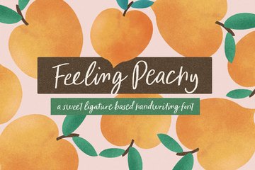 Feeling Peachy Fonts main product image by Nicky Laatz