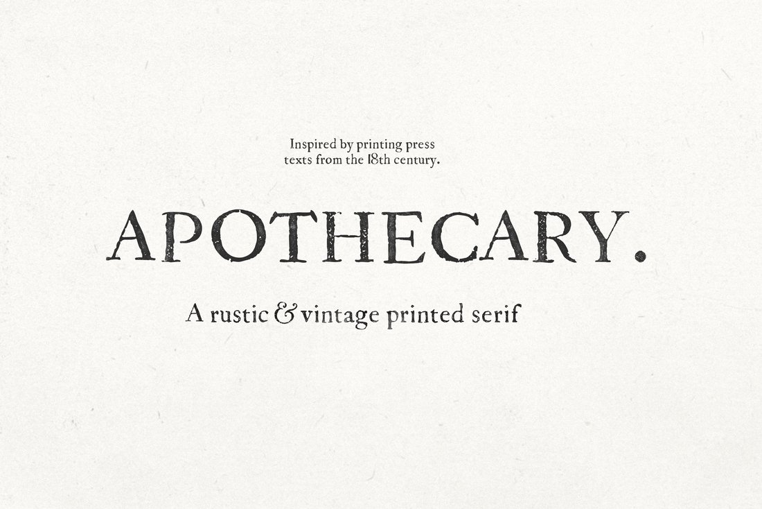 Apothecary Serif main product image by Nicky Laatz