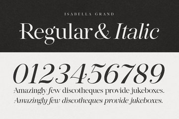 Isabella Grand Display Serif preview image 13 by Nicky Laatz