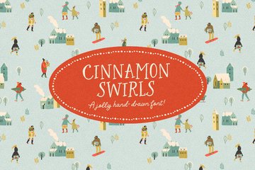 Cinnamon Swirls Font main product image by Nicky Laatz