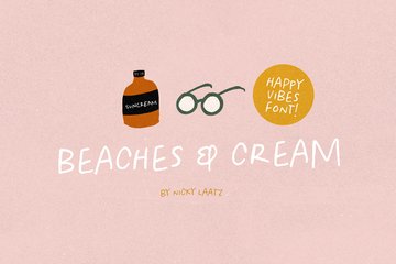 Beaches and Cream Font main product image by Nicky Laatz