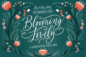 Blooming Lovely Font Duo main product image by Nicky Laatz