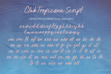 Club Tropicana Font preview image 28 by Nicky Laatz