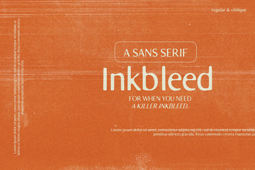 Inkbleed Sans Typeface main product image by Nicky Laatz
