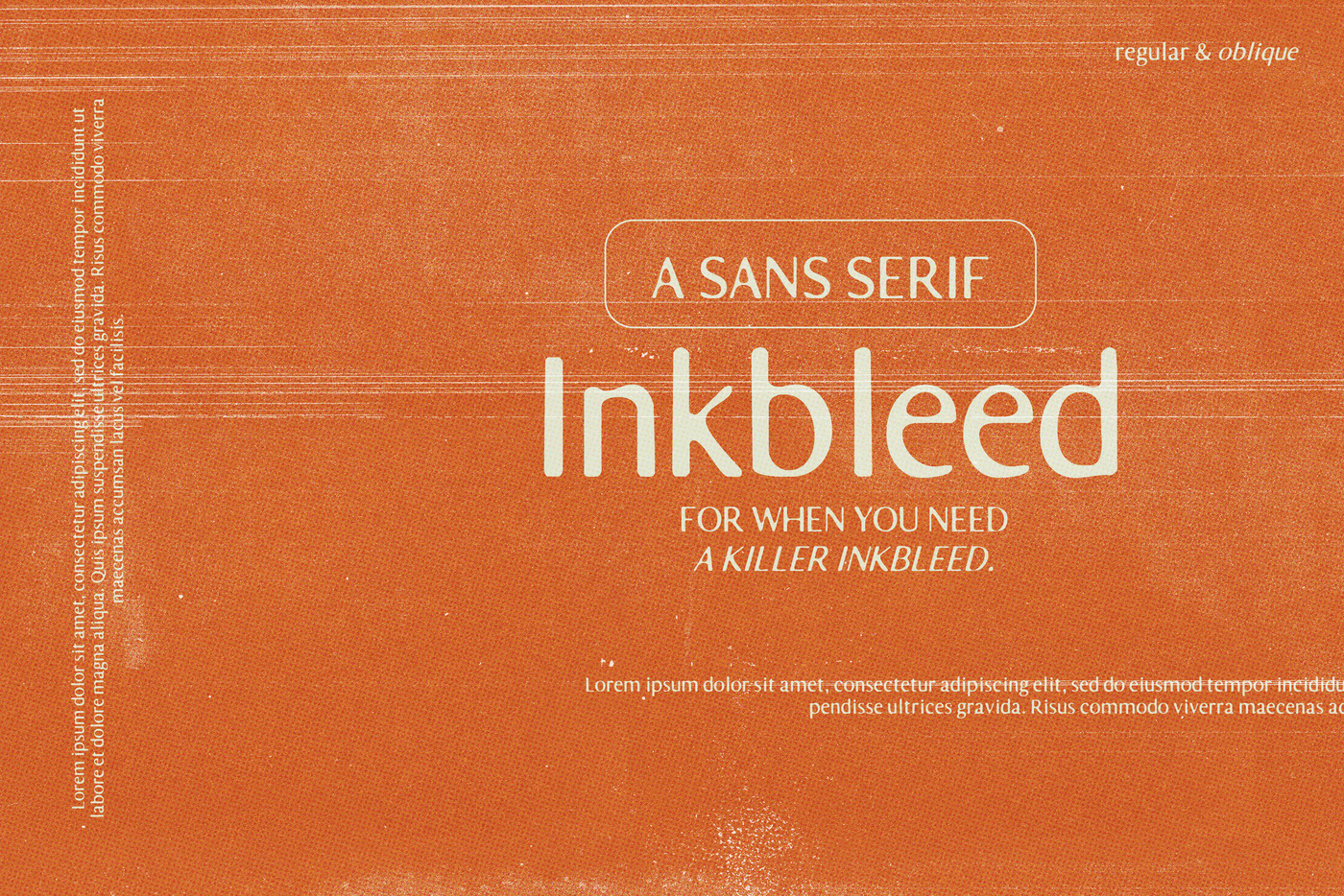 Inkbleed Sans Typeface main product image by Nicky Laatz