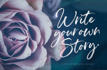 The Love Story Font Collection preview image 1 by Nicky Laatz