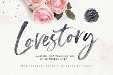The Love Story Font Collection main product image by Nicky Laatz