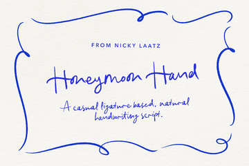 Honeymoon Hand Script and Doodles main product image by Nicky Laatz