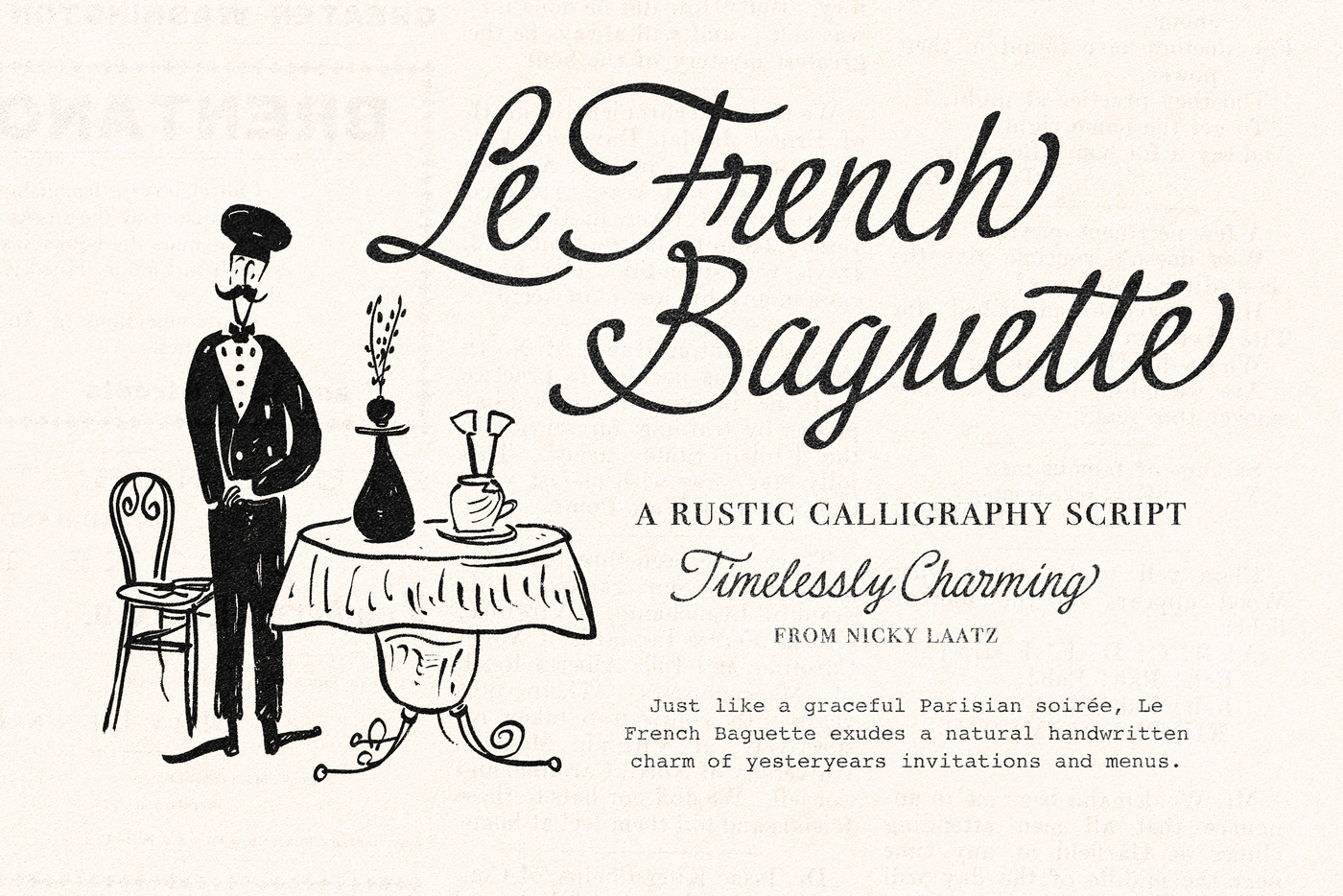 Le French Baguette main product image by Nicky Laatz