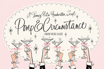 Pomp & Circumstance Retro Script main product image by Nicky Laatz