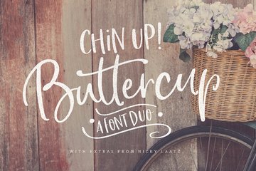 Chin Up Buttercup Font Duo main product image by Nicky Laatz