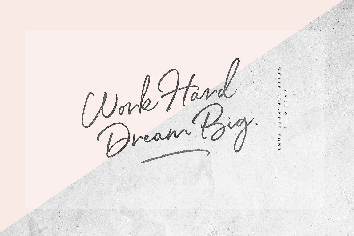 White Oleander Script Font preview image 1 by Nicky Laatz