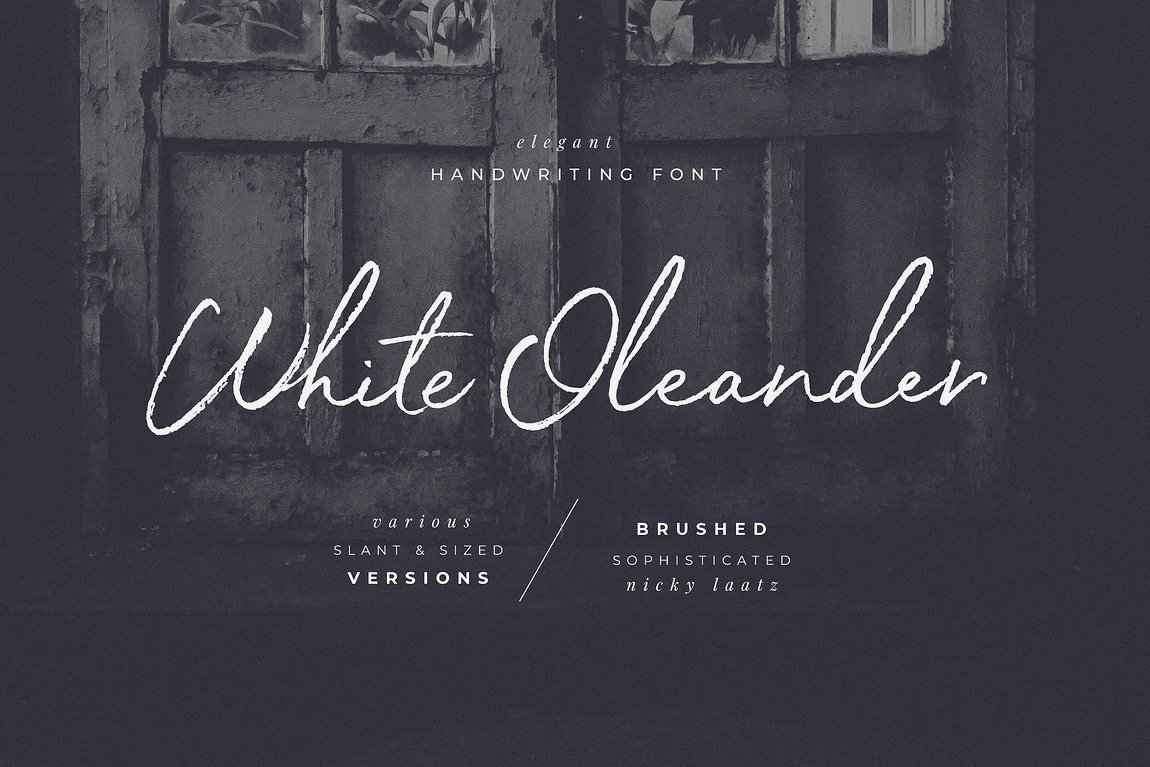 White Oleander Script Font main product image by Nicky Laatz
