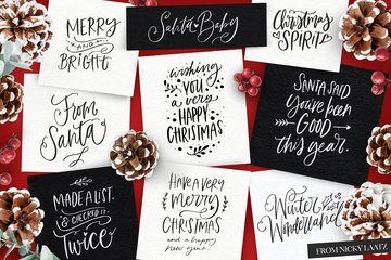 A Handlettered Christmas preview image 3 by Nicky Laatz