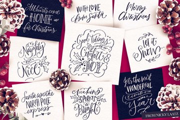 A Handlettered Christmas preview image 9 by Nicky Laatz