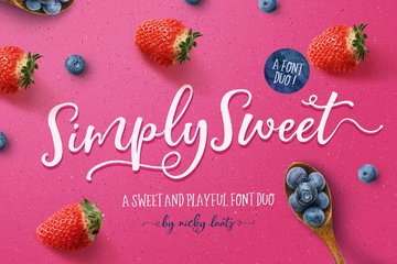 Simply Sweet Font Duo main product image by Nicky Laatz