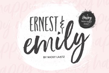 Ernest and Emily Font Duo main product image by Nicky Laatz