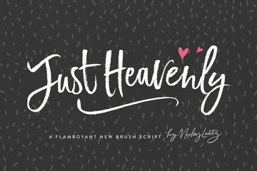 Just Heavenly Font main product image by Nicky Laatz