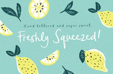 Freshly Squeezed Handwritten Font main product image by Nicky Laatz