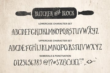 Butcher and Block Font & Extras preview image 4 by Nicky Laatz